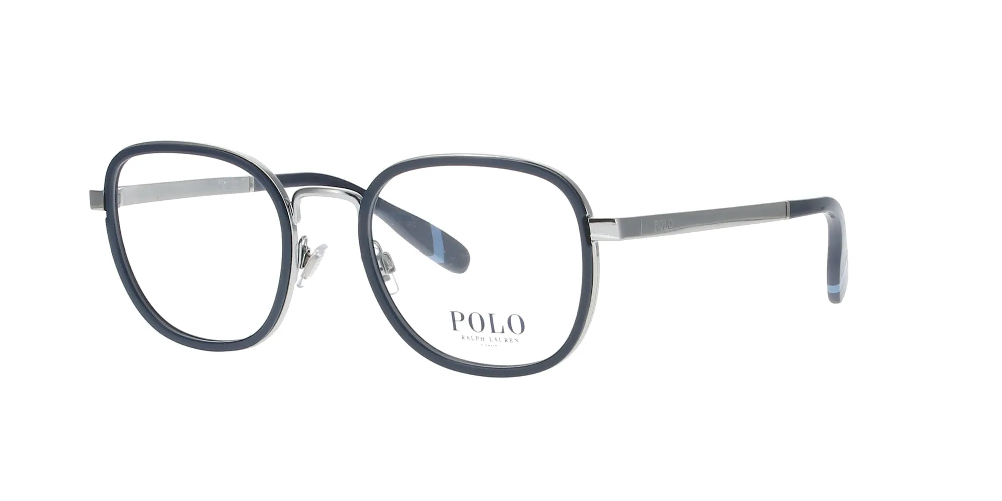 Navy Blue and Silver Polo Ralph Lauren Frame sold by Fashion Eyewear
