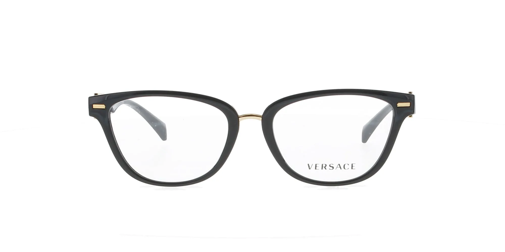 Glossy Black and Gold Versace Frame sold by Fashion Eyewear product image thumbnail 2