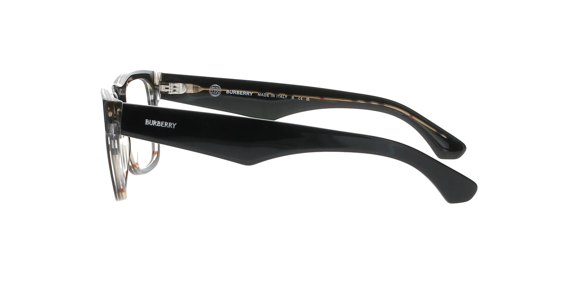 Black on Vintage Check Burberry Frame sold by Fashion Eyewear product image thumbnail 3