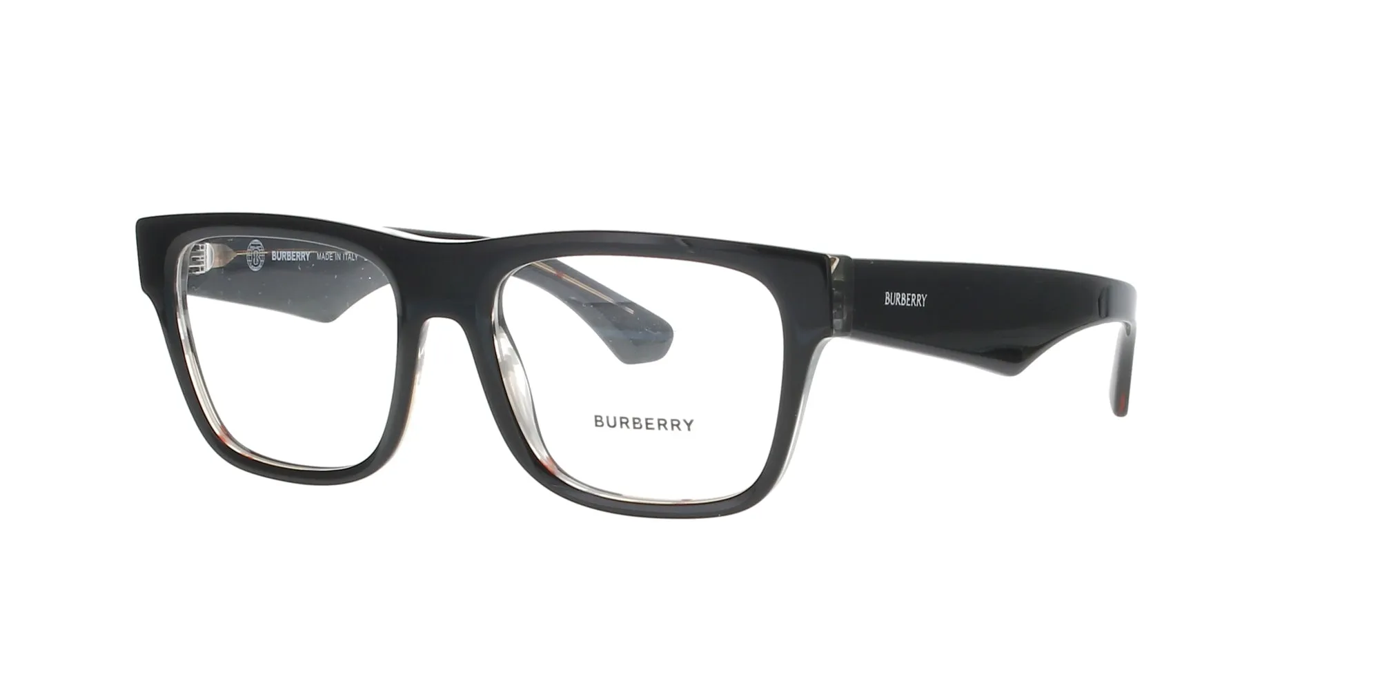 Black on Vintage Check Burberry Frame sold by Fashion Eyewear