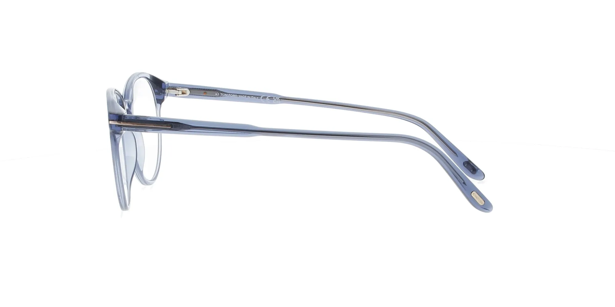 Crystal Blue Round Tom Ford Frame sold by Fashion Eyewear product image thumbnail 3