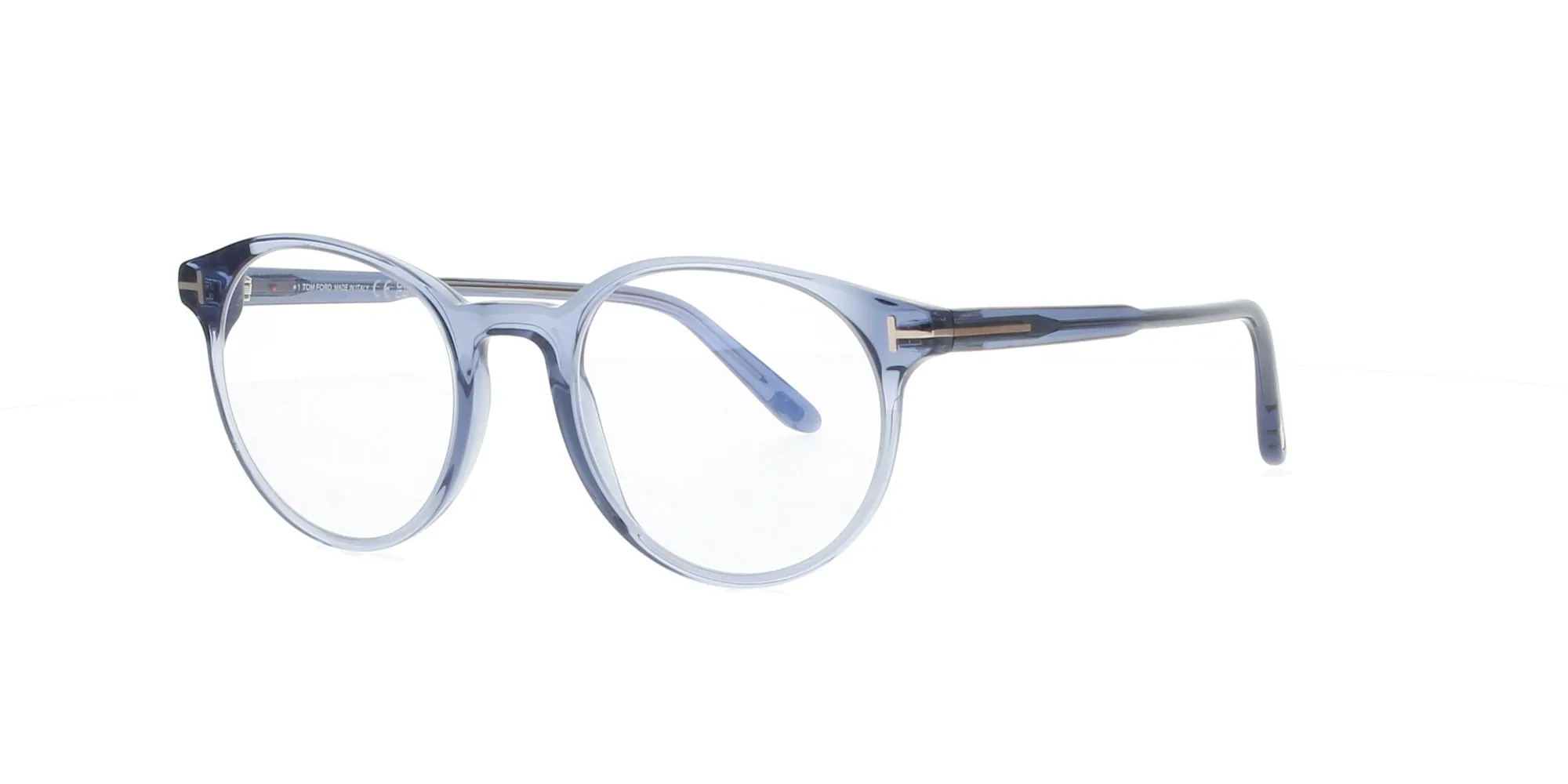 Crystal Blue Round Tom Ford Frame sold by Fashion Eyewear