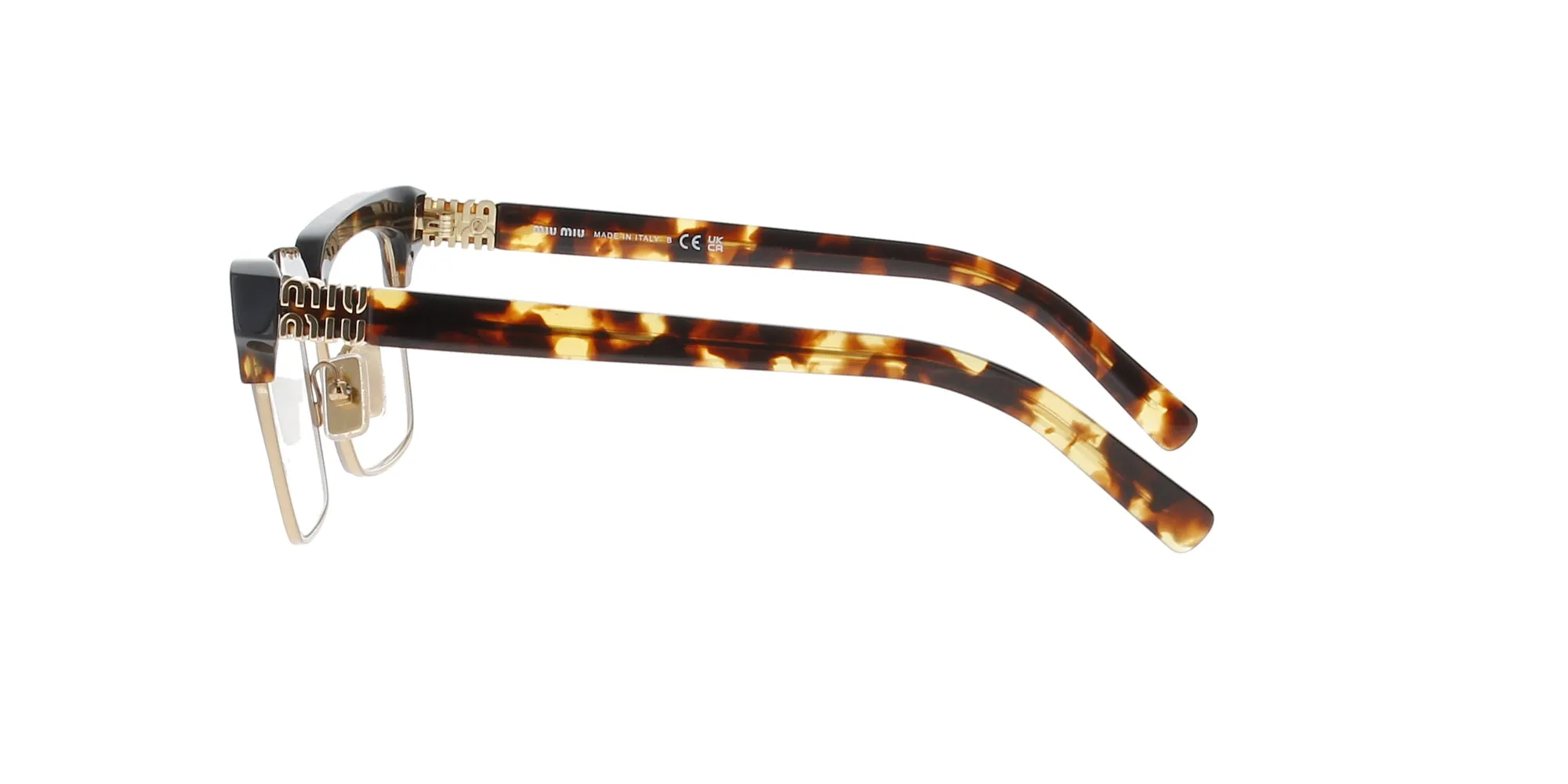 Honey Havana and Gold Miu Miu Frame sold by Fashion Eyewear product image thumbnail 3