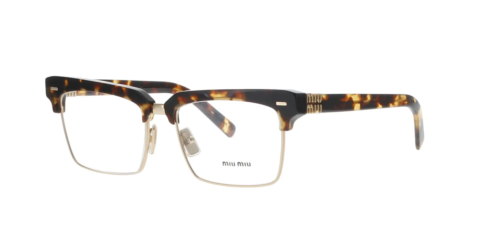 Honey Havana and Gold Miu Miu Frame sold by Fashion Eyewear