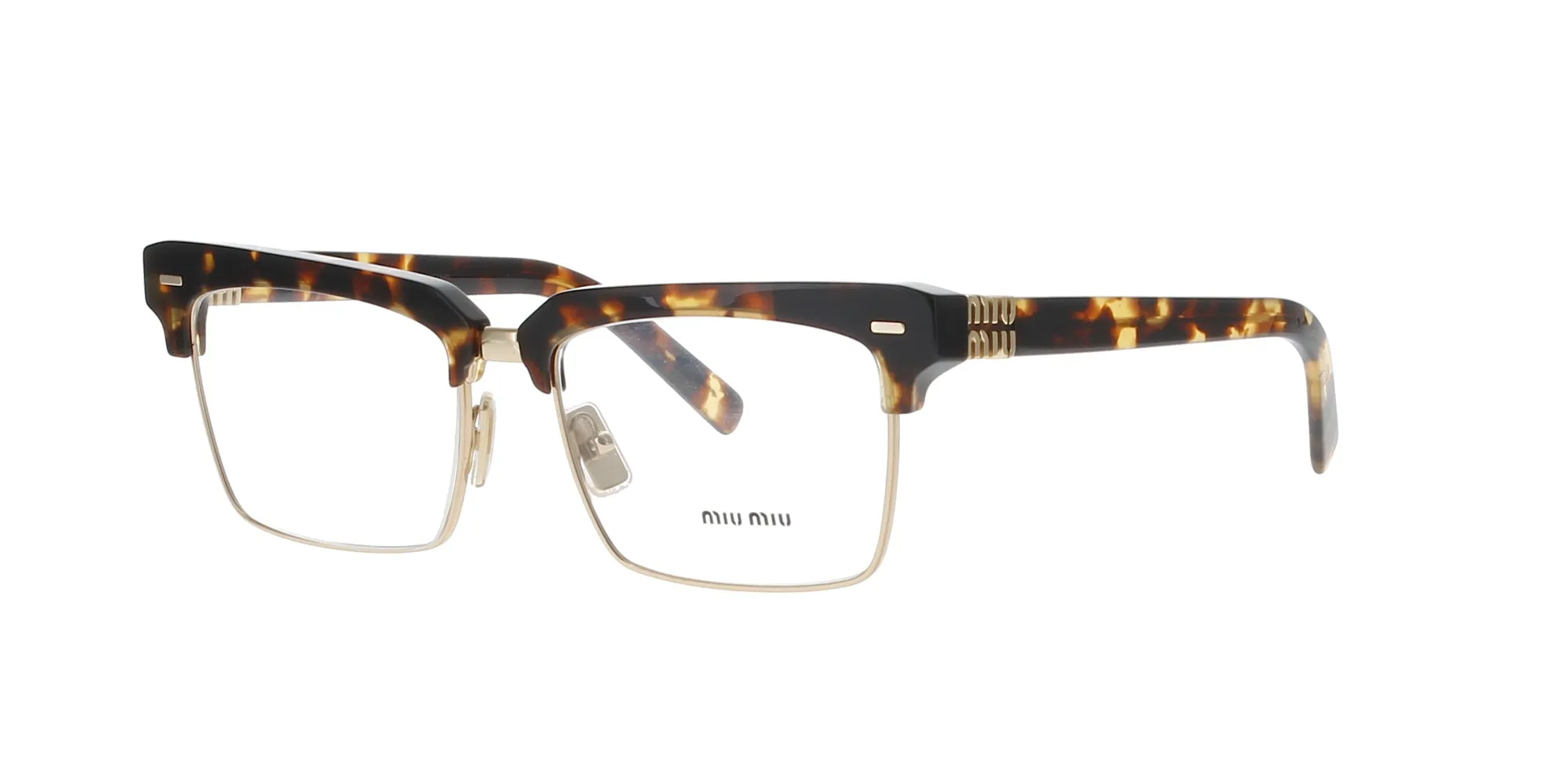 Honey Havana and Gold Miu Miu Frame sold by Fashion Eyewear