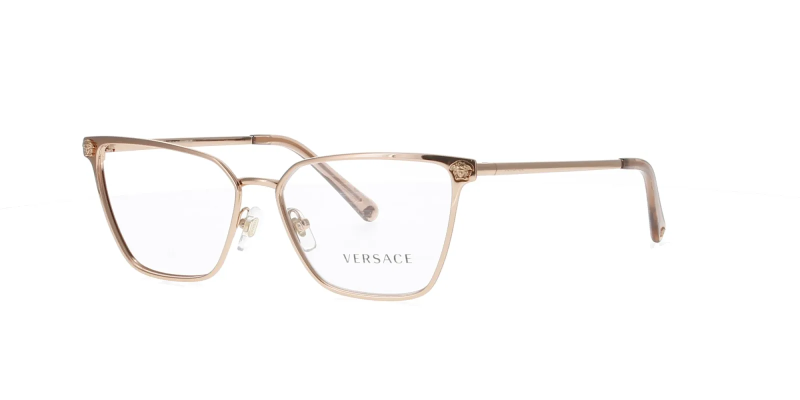 Polished Rose Gold Metal Versace Frame sold by Fashion Eyewear