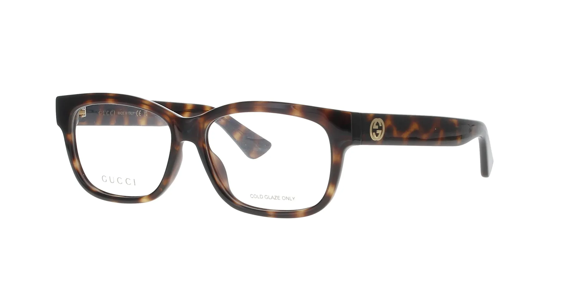 Rectangle Havana Gucci Frame sold by Fashion Eyewear