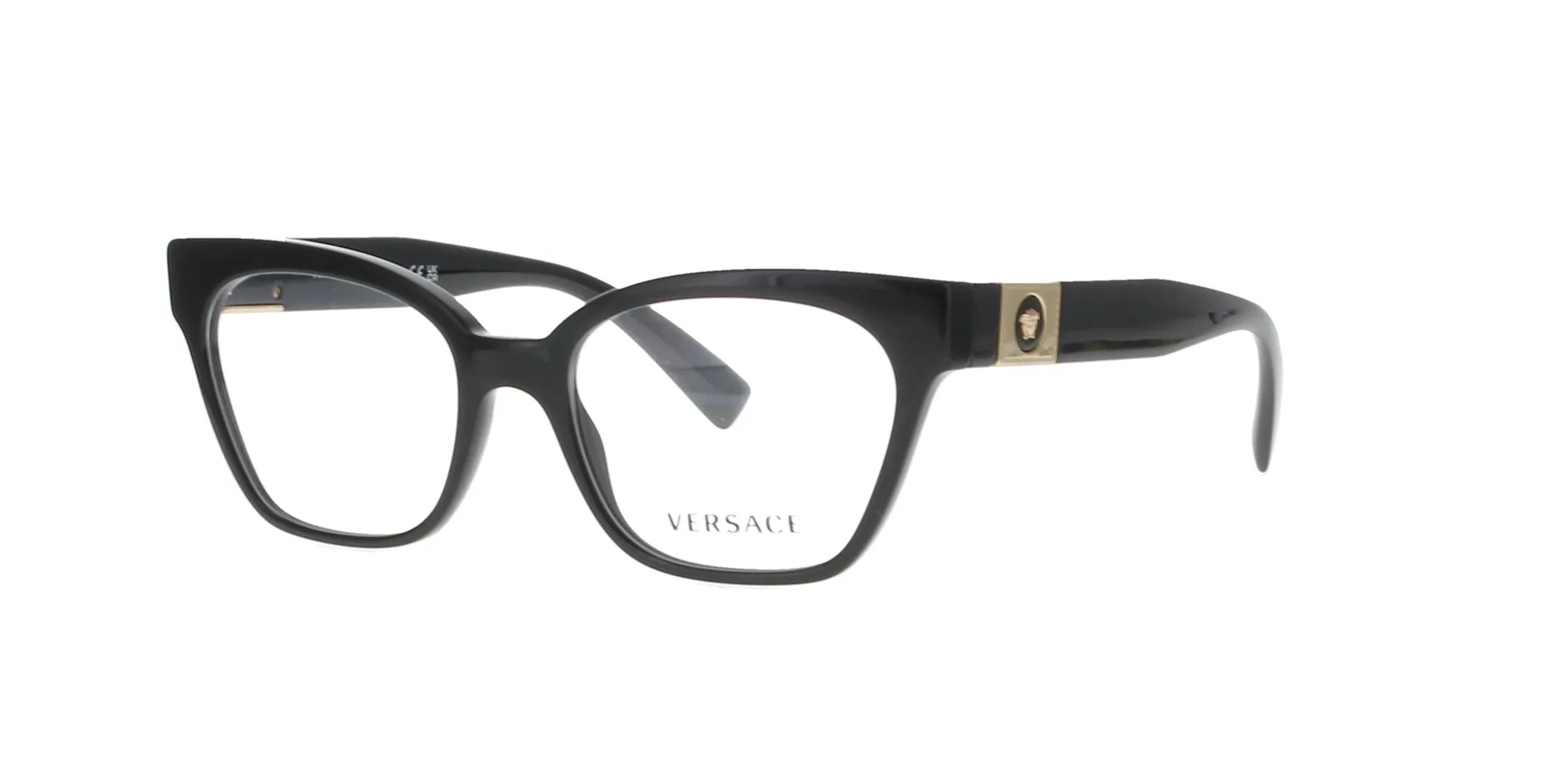 Glossy Black Versace Frame sold by Fashion Eyewear