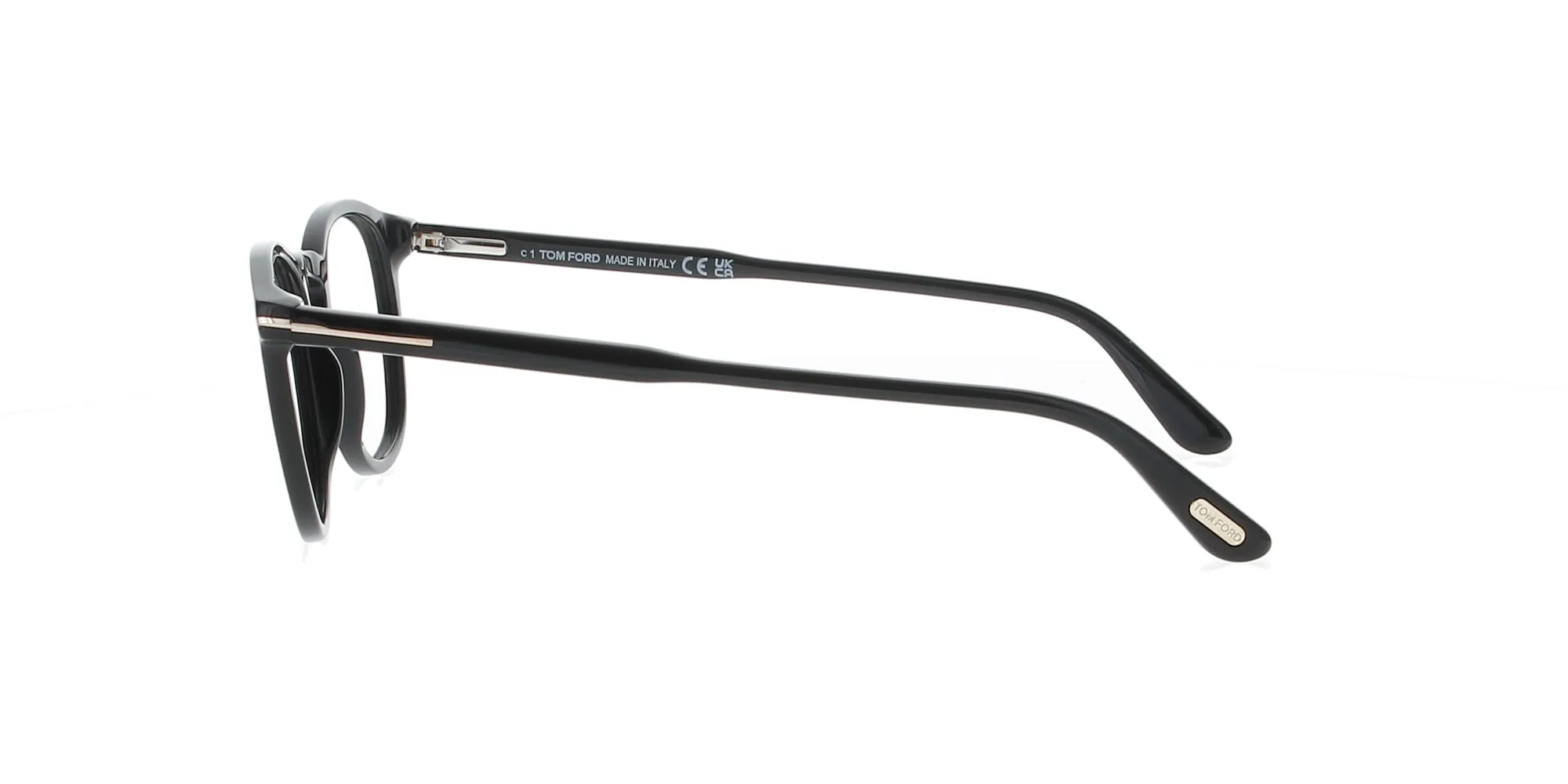Glossy Black Tom Ford Frame sold by Fashion Eyewear product image thumbnail 3
