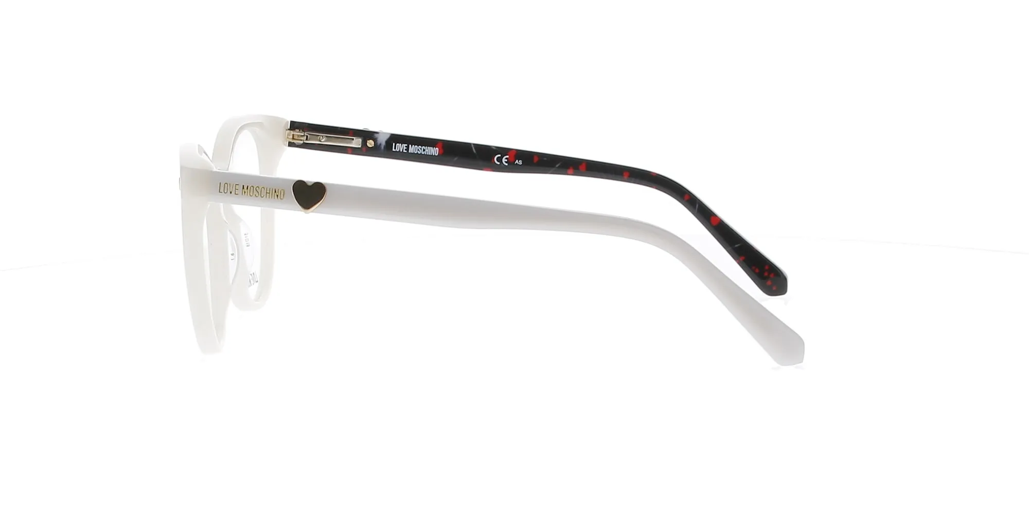 White Love Moschino Frame sold by Fashion Eyewear product image thumbnail 3