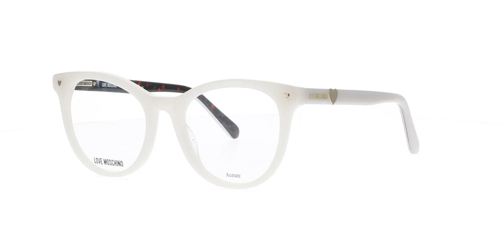 White Love Moschino Frame sold by Fashion Eyewear