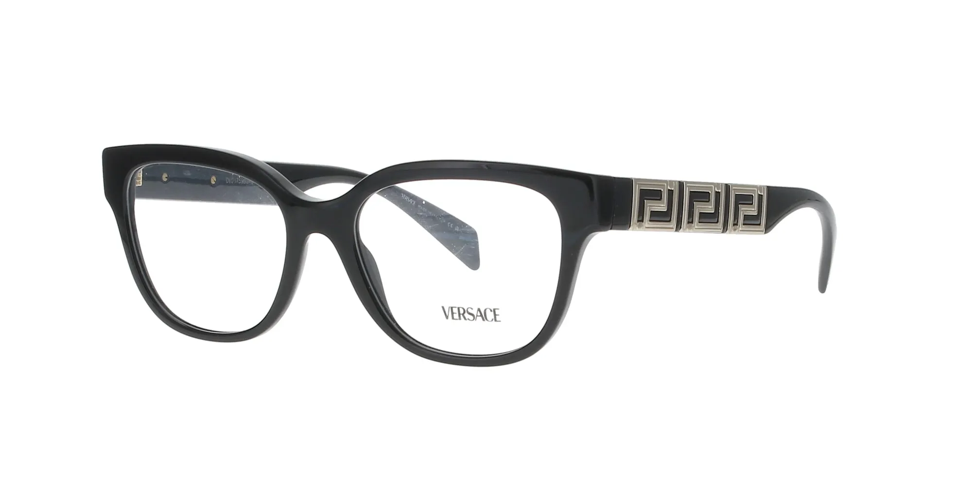 Glossy Black with Gold Versace Frame sold by Fashion Eyewear