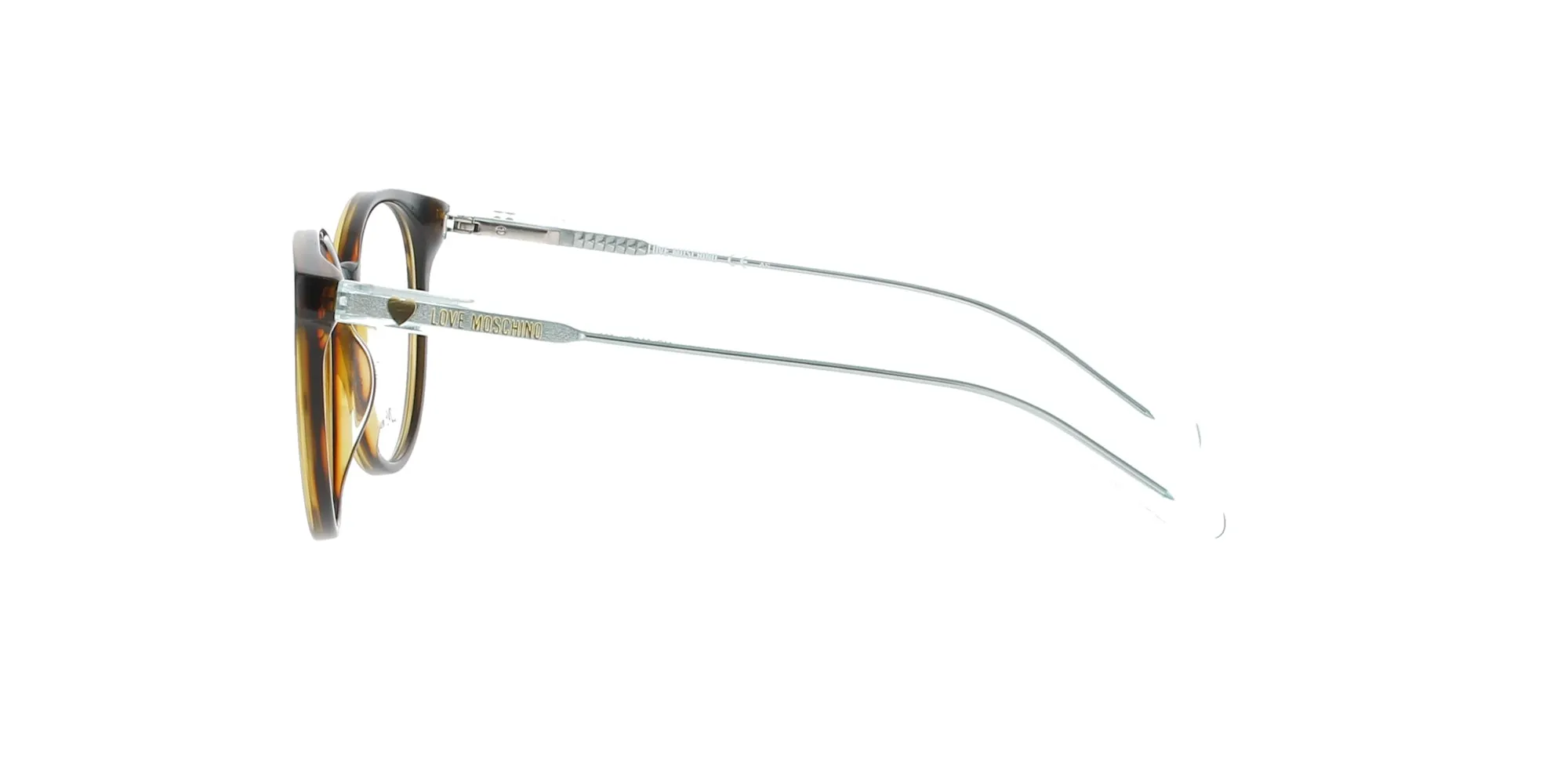 Havana with Green Love Moschino XS frame sold by Fashion Eyewear product image thumbnail 3