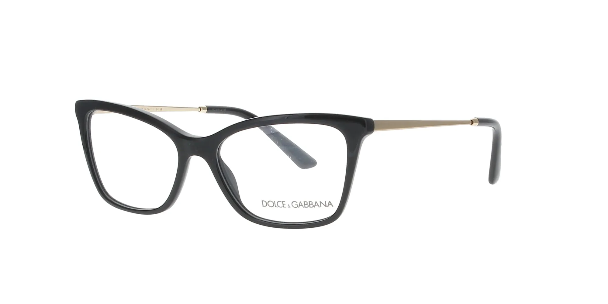 Black and Gold Dolce and Gabbana Frame sold by Fashion Eyewear