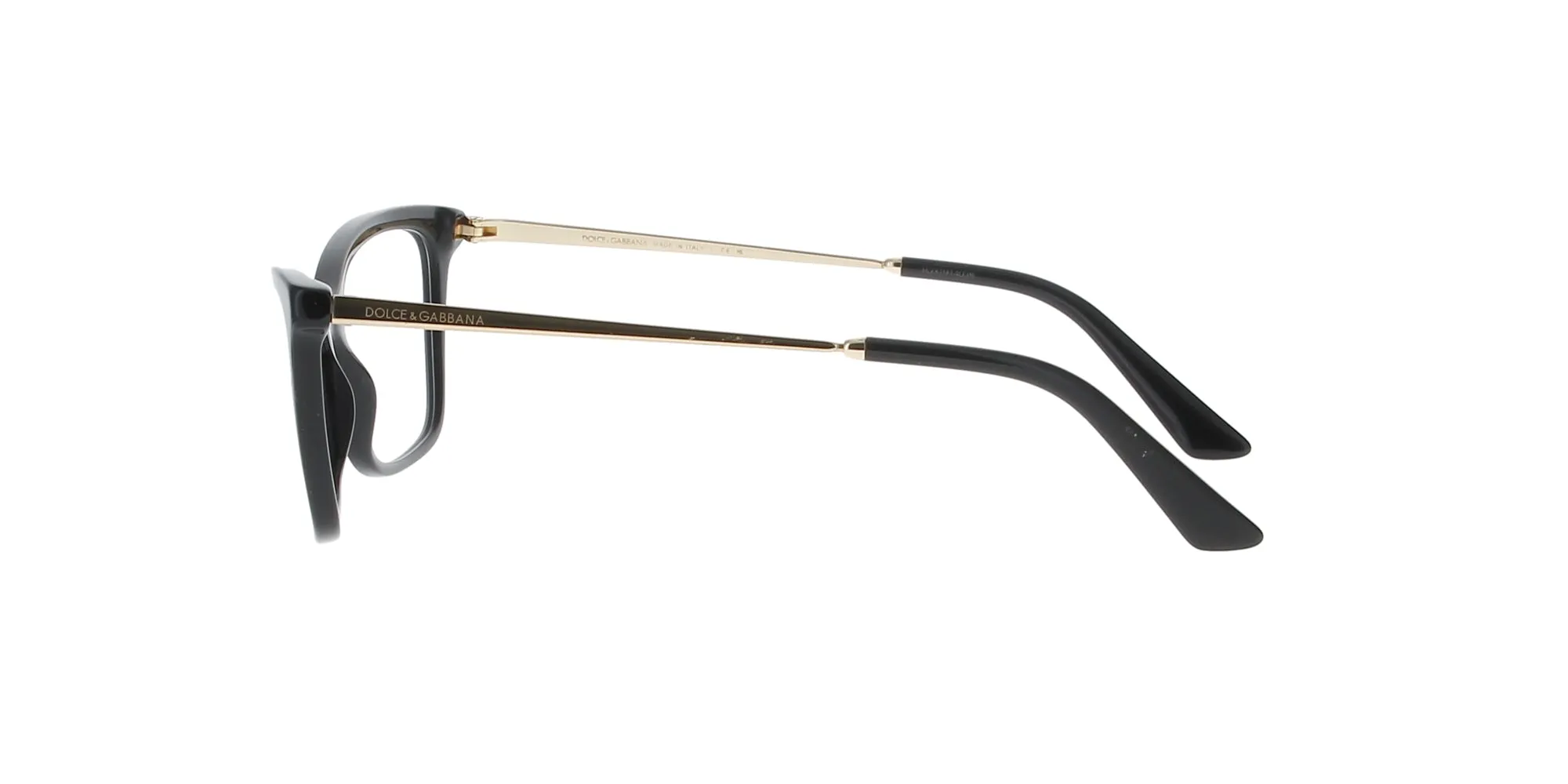 Black and Gold Dolce and Gabbana Frame sold by Fashion Eyewear product image thumbnail 3