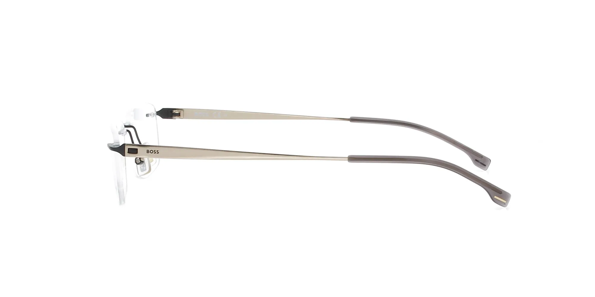 Matte Black and Titanium Rimless Hugo Boss Frame sold by Fashion Eyewear product image thumbnail 3