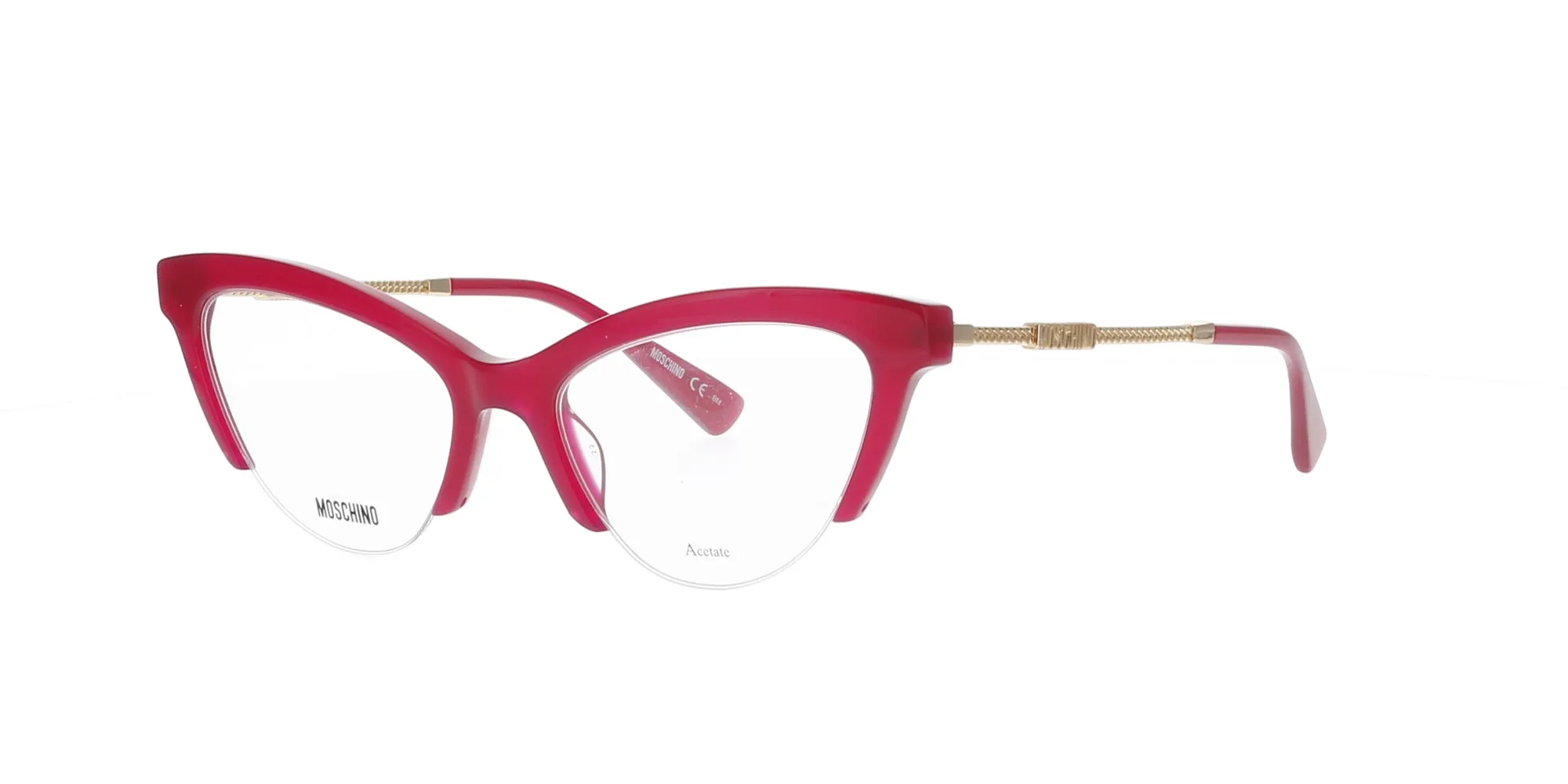 Fuschia Cat Eye Moschino Frame sold by Fashion Eyewear