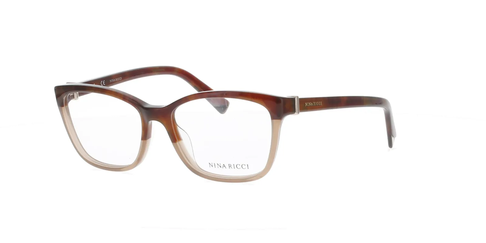Shiny Havana and Nude Nina Ricci Frame sold by Fashion Eyewear