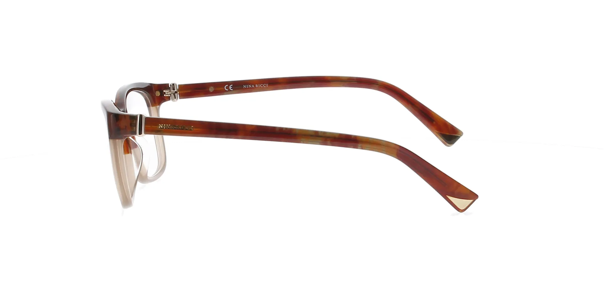 Shiny Havana and Nude Nina Ricci Frame sold by Fashion Eyewear product image thumbnail 3