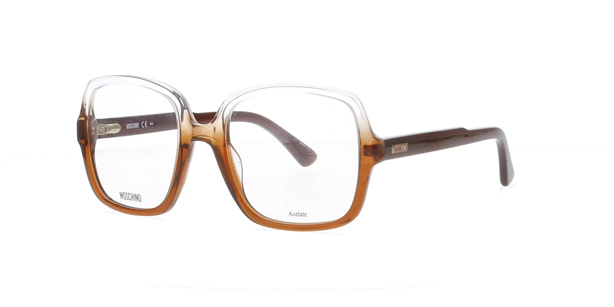 Crystal and Brown Gradient Moschino Frame sold by Fashion Eyewear