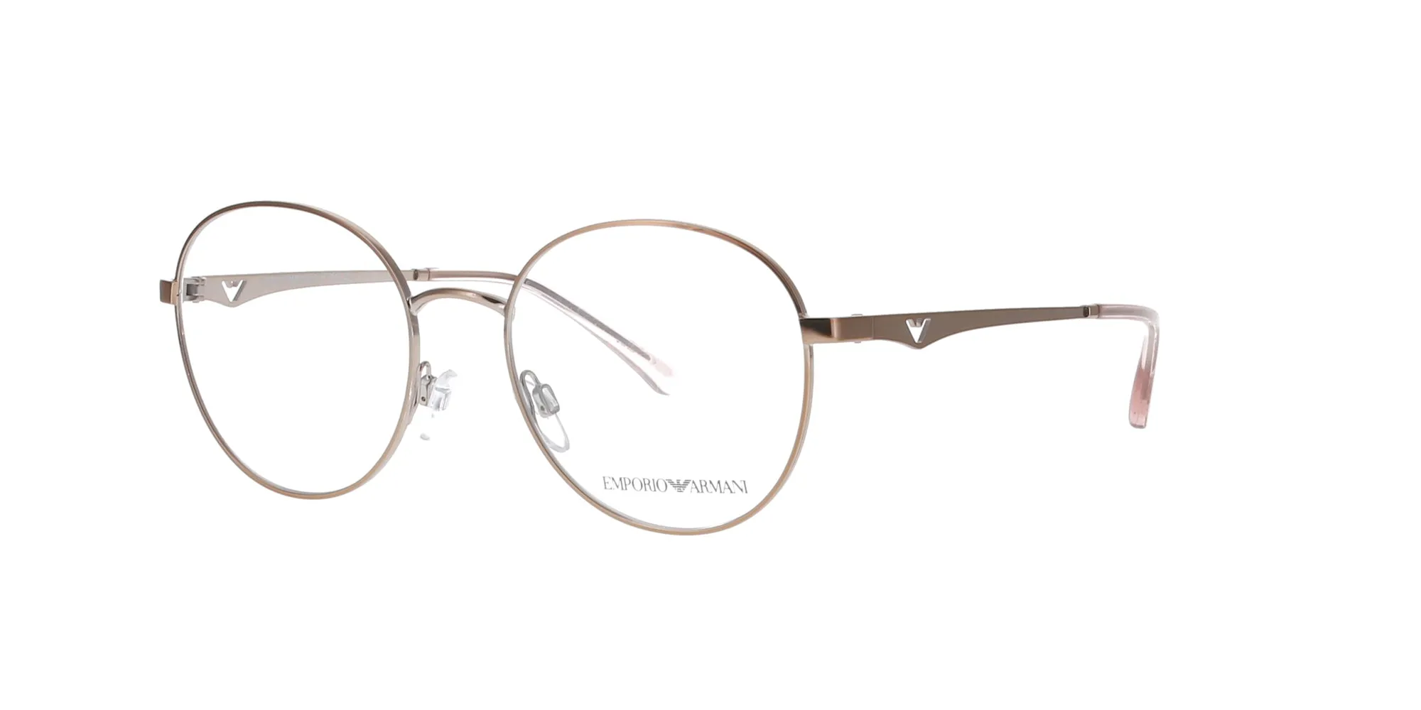 Shiny Rose Gold Emporio Armani Frame sold by Fashion Eyewear
