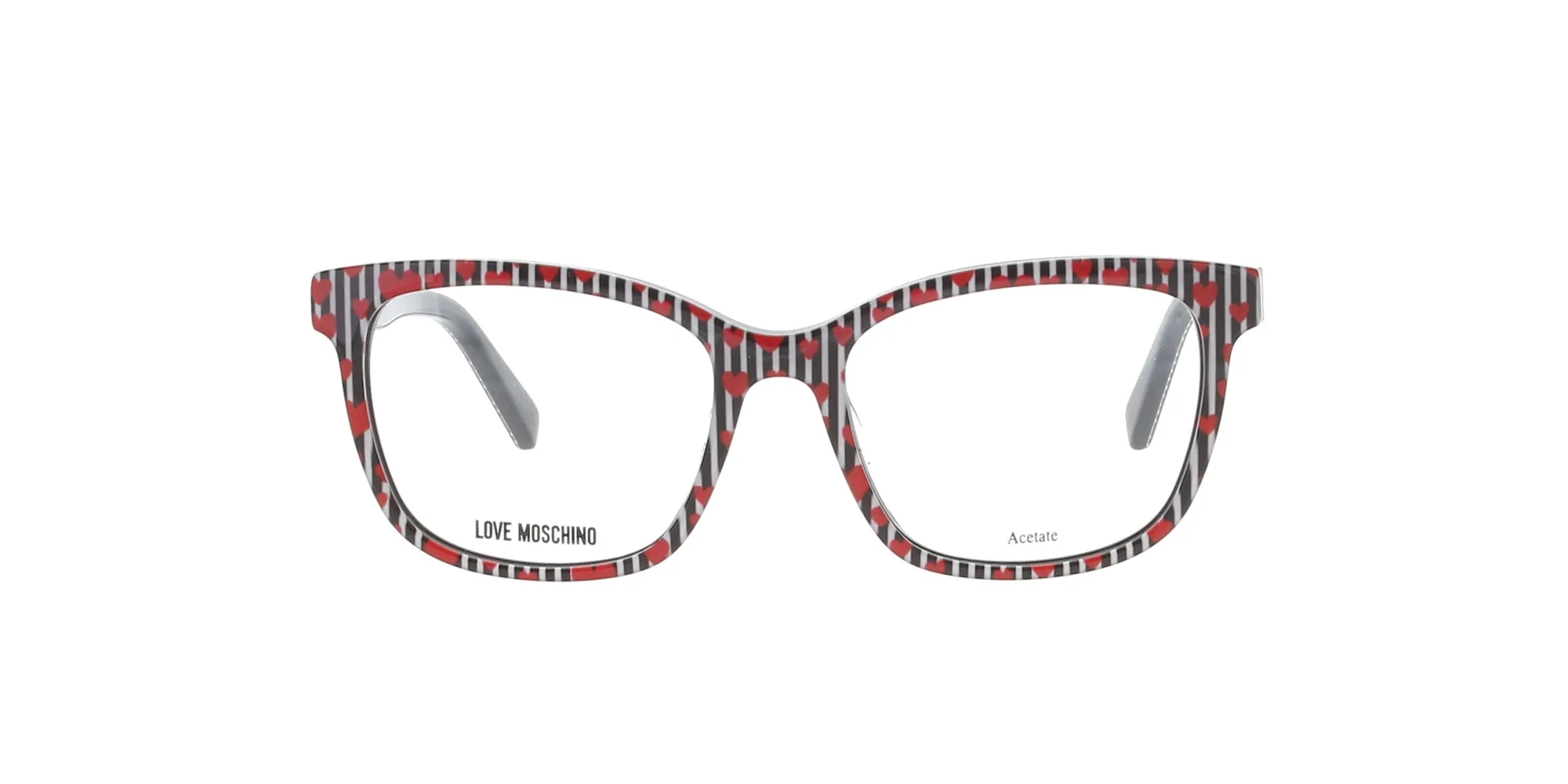 Pattern Black and Hearts Love Moschino Frame sold by Fashion Eyewear product image thumbnail 2