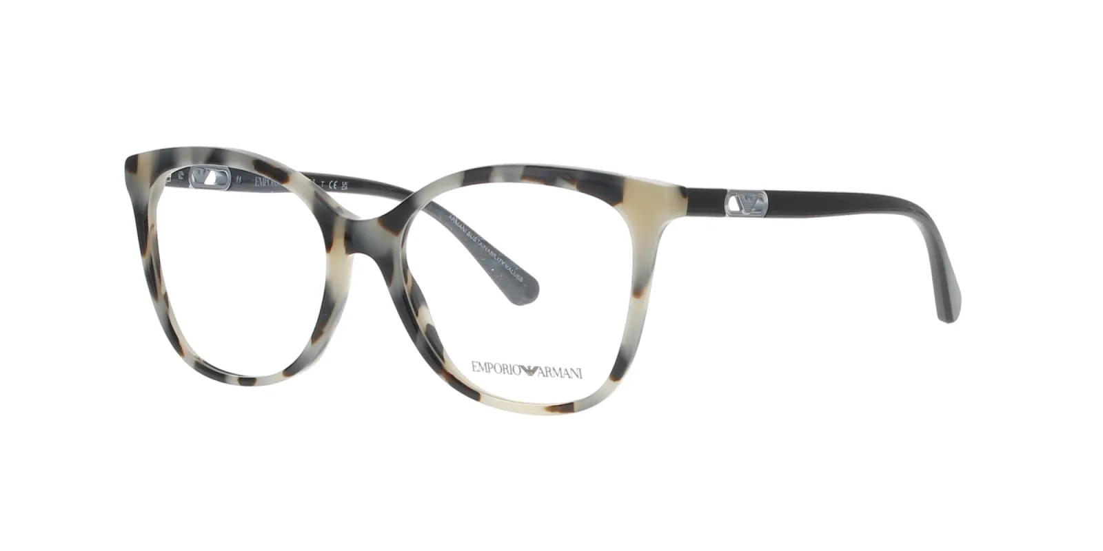 Glossy Cream Tortoise Emporio Armani Frame sold by Fashion Eyewear
