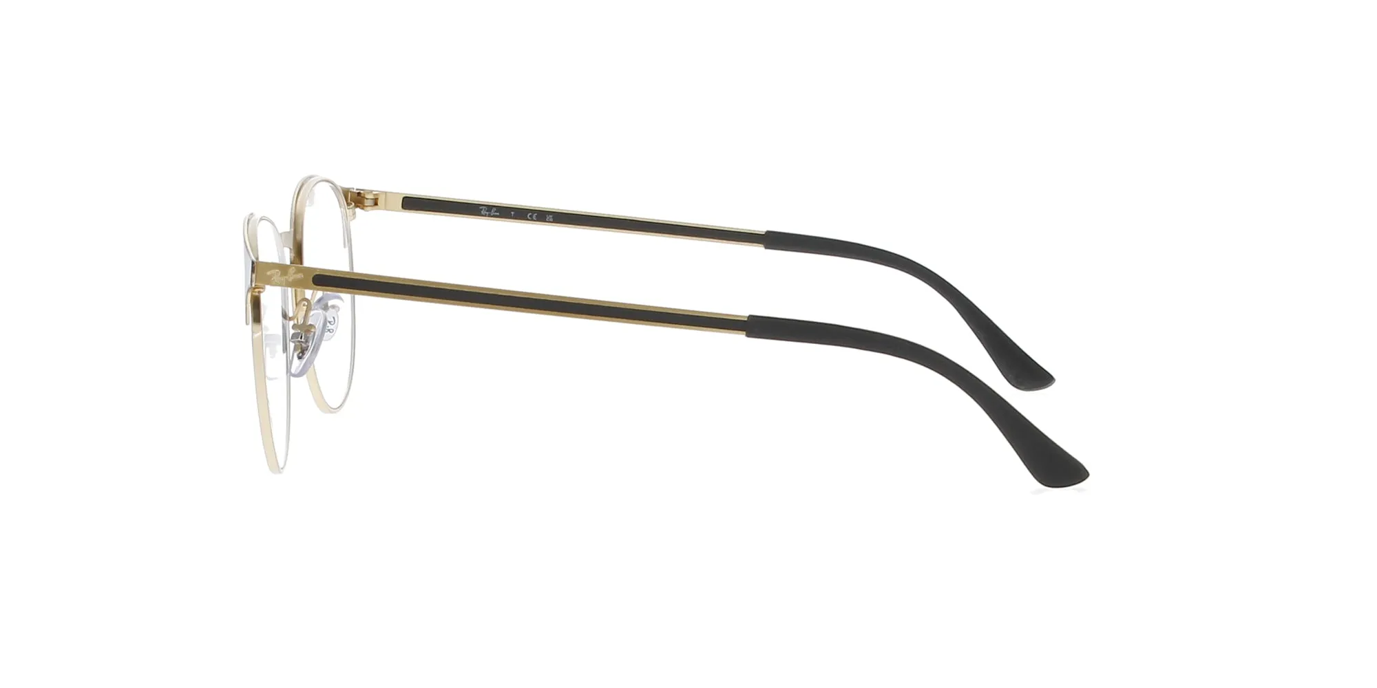 Polished Black on Gold Rayban Frame sold by Fashion Eyewear product image thumbnail 3