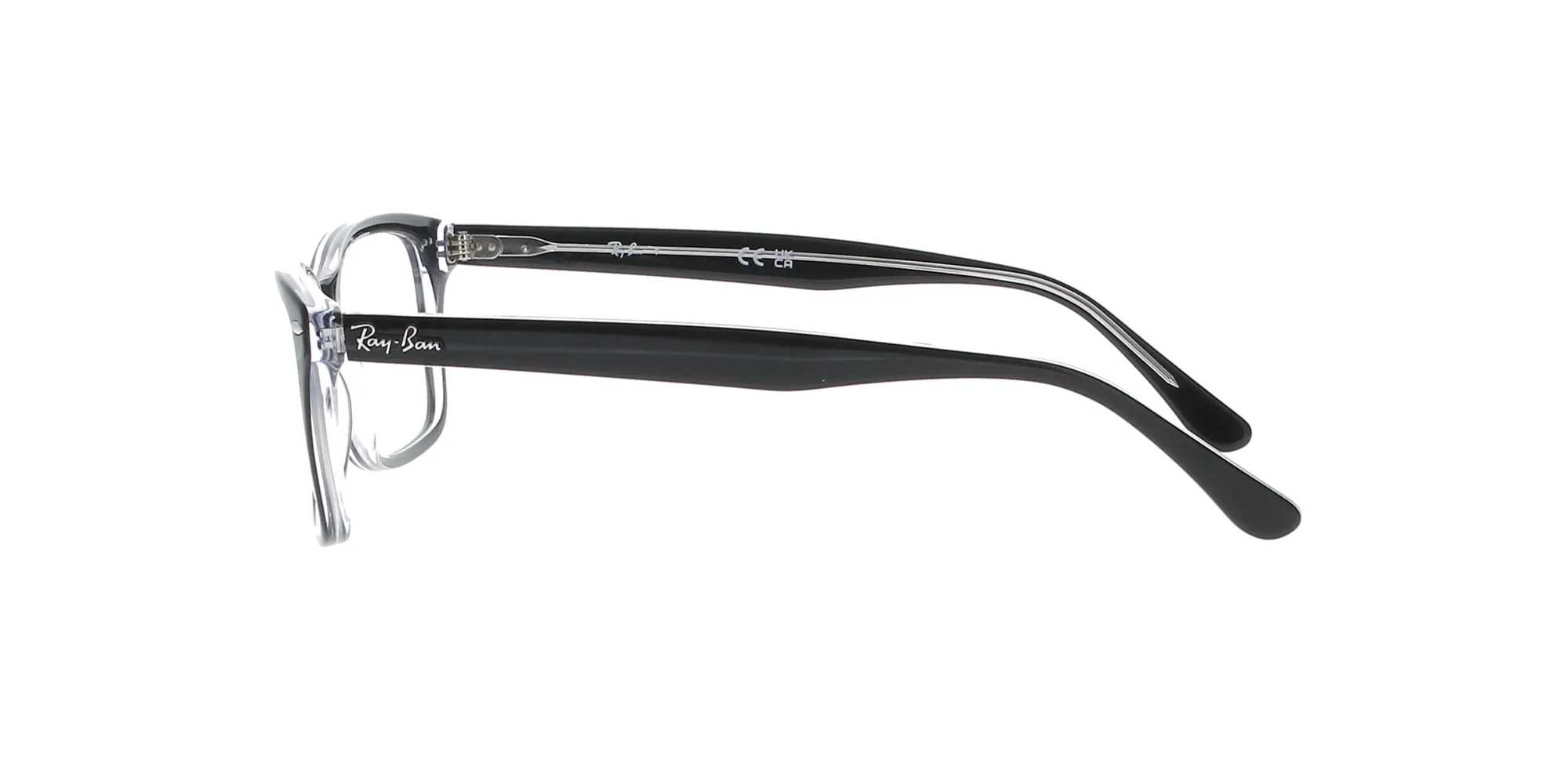 Polished Black on Transparent Rayban Frame sold by Fashion Eyewear product image thumbnail 3