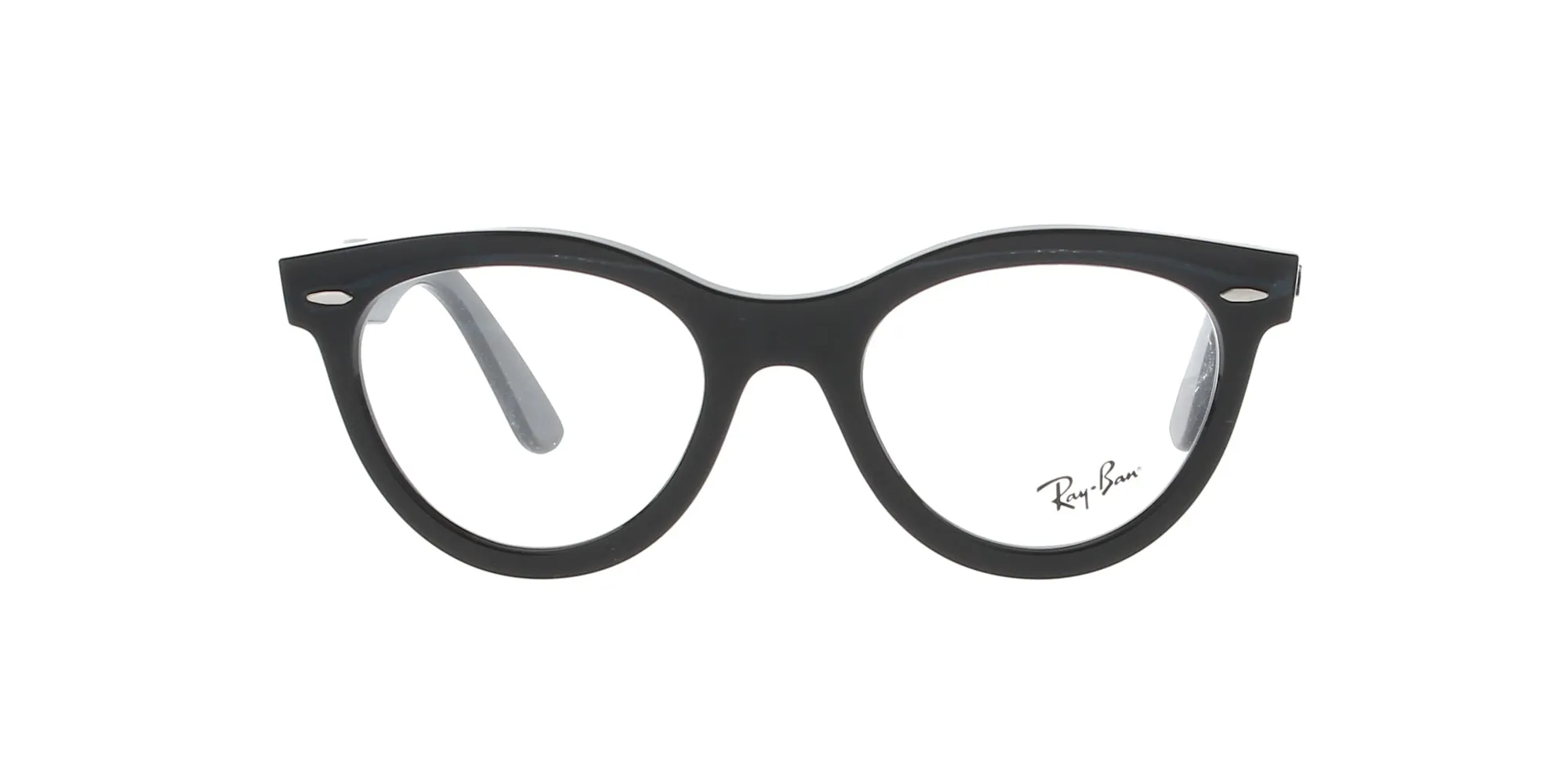 Polished Black Wayfarer Way Rayban Frame sold by Fashion Eyewear product image thumbnail 2