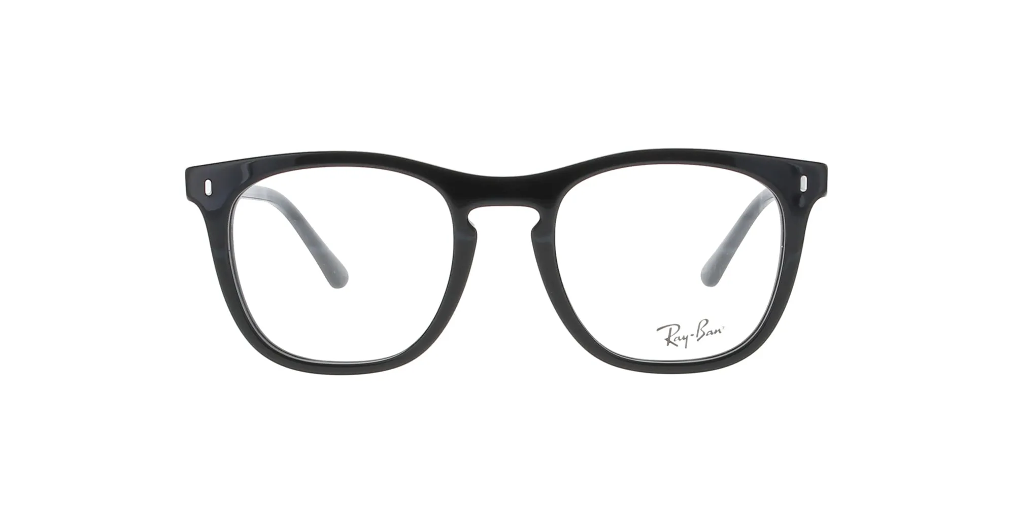 Square Polished Black Rayban Frame sold by Fashion Eyewear product image thumbnail 2
