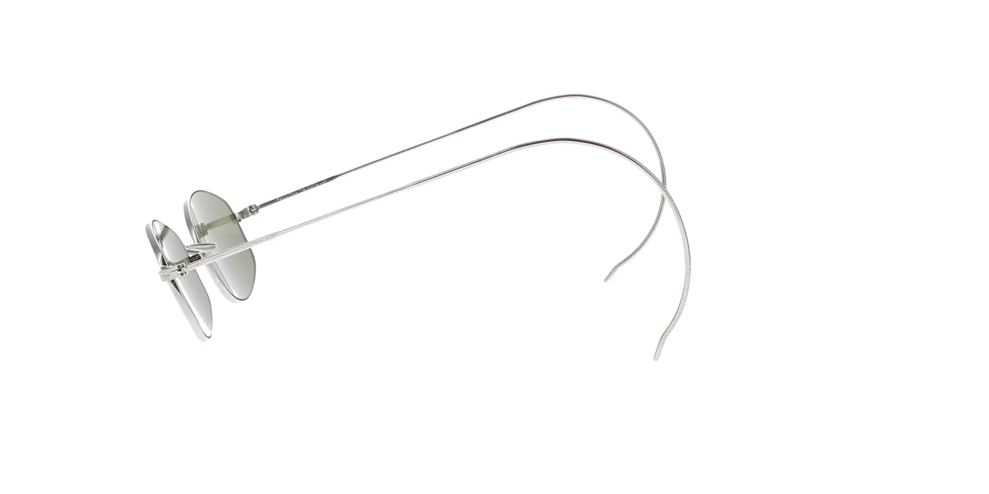 Retro Silver Angular Titanium Sunglasses sold by Fashion Eyewear product image thumbnail 3