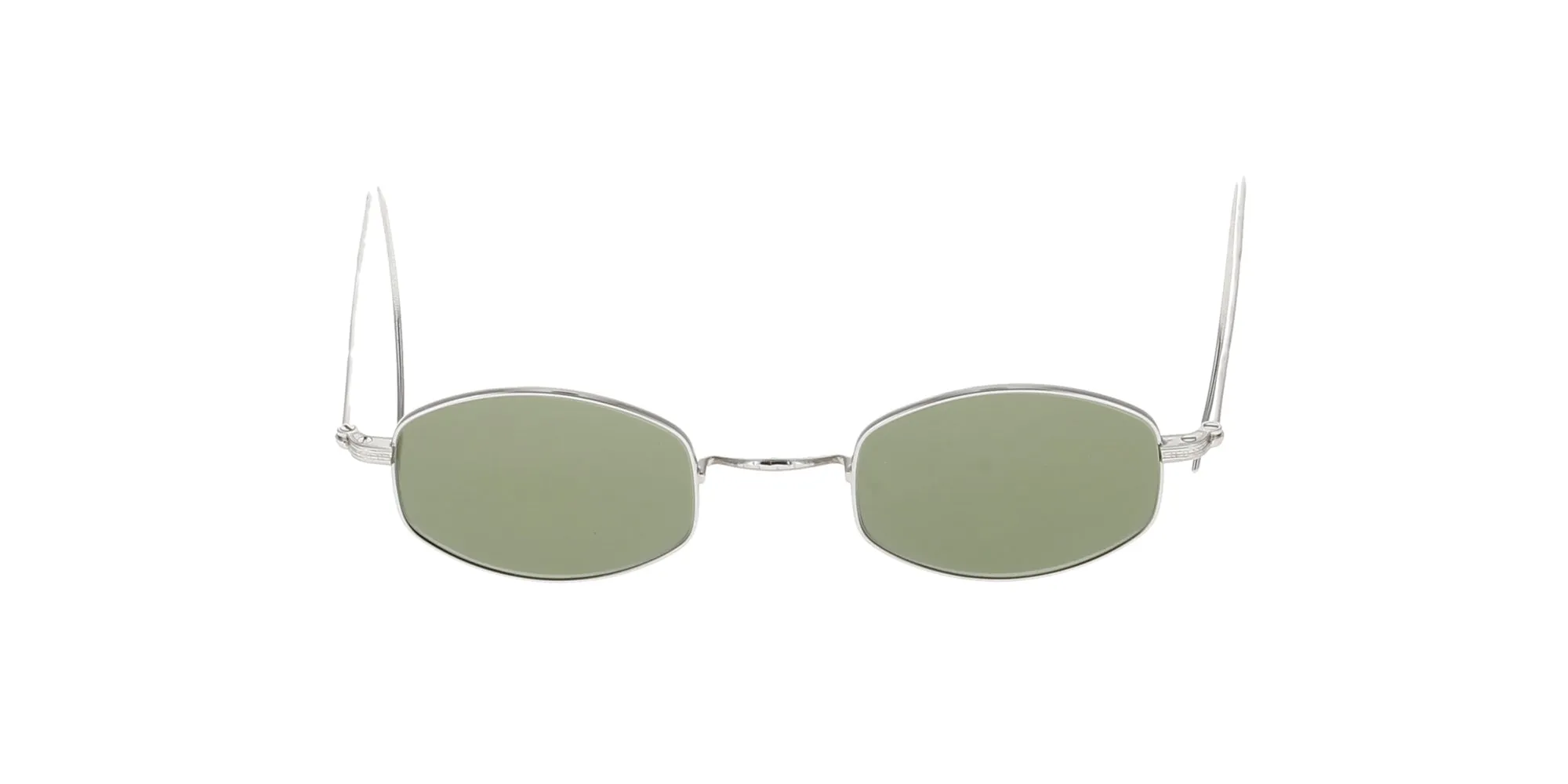 Retro Silver Angular Titanium Sunglasses sold by Fashion Eyewear product image thumbnail 2