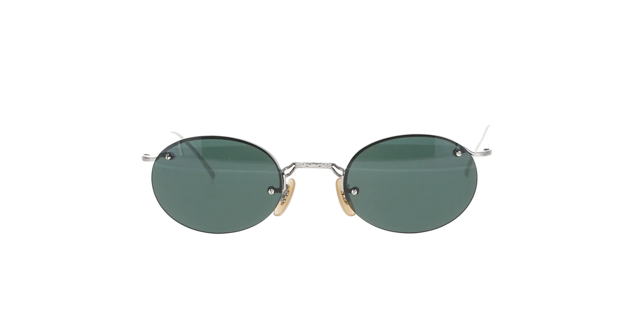 Vintage Silver Rimless Titanium Calvin Klein Sunglasses sold by Fashion Eyewear product image thumbnail 2