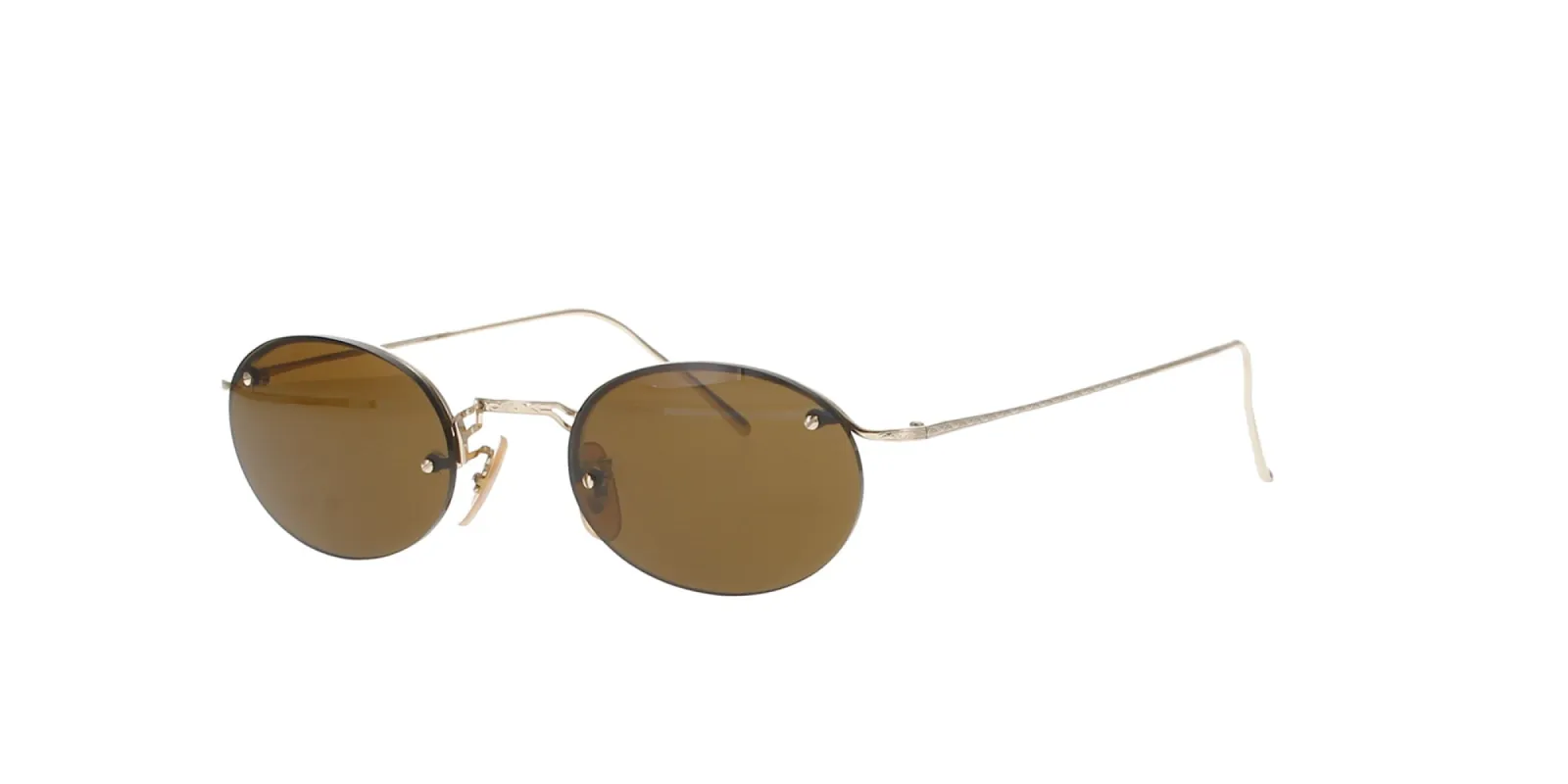 Vintage Gold Rimless Titanium Calvin Klein Sunglasses sold by Fashion Eyewear