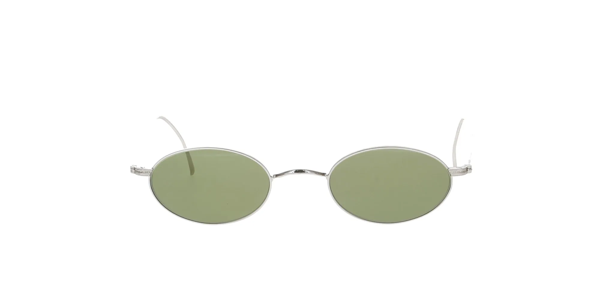 Vintage Silver Oval Titanium Calvin Klein Sunglases sold by Fashion Eyewear product image thumbnail 2