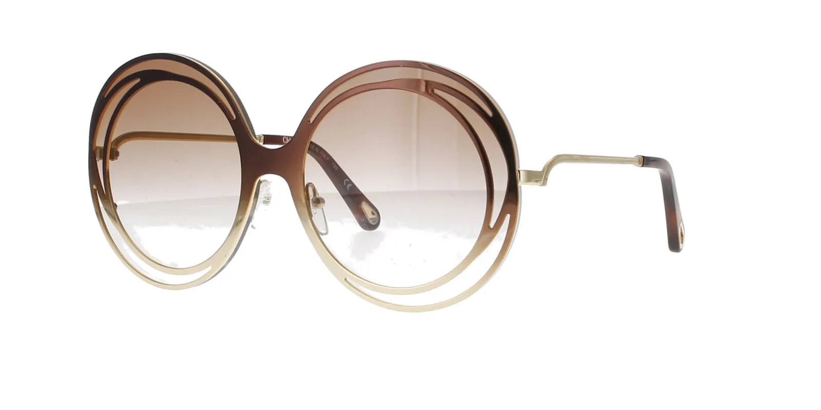 Brown Gold Gradient Chloe Sunglasses sold by Fashion Eyewear