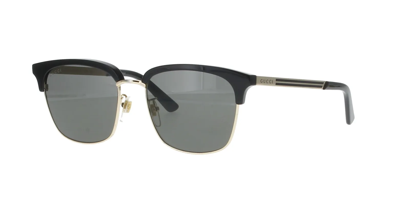 Black and Gold Square Gucci Sunglasses sold by Fashion Eyewear
