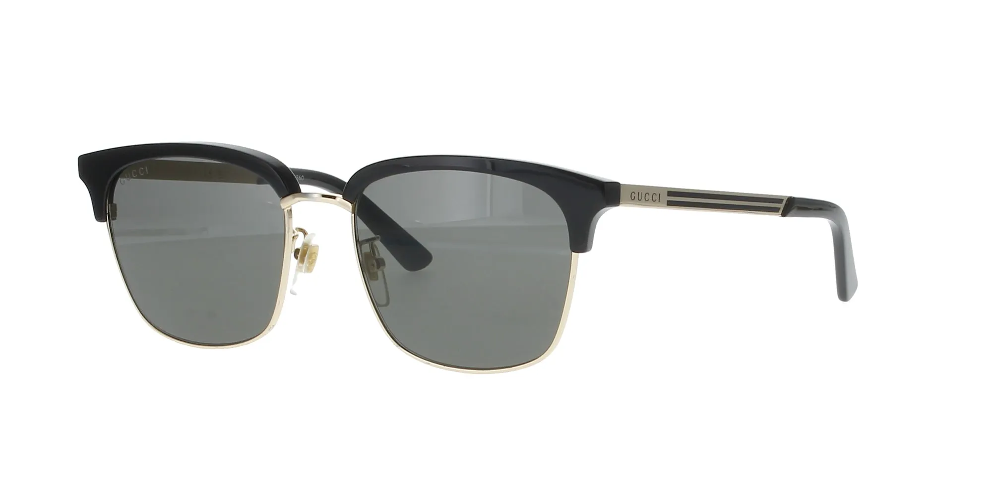 Black and Gold Square Gucci Sunglasses sold by Fashion Eyewear