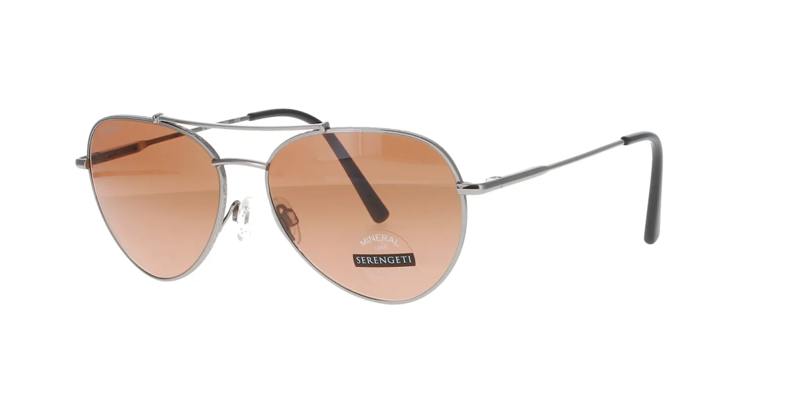 Shiny Gunmetal Serengti Pete Frame sold by Fashion Eyewear