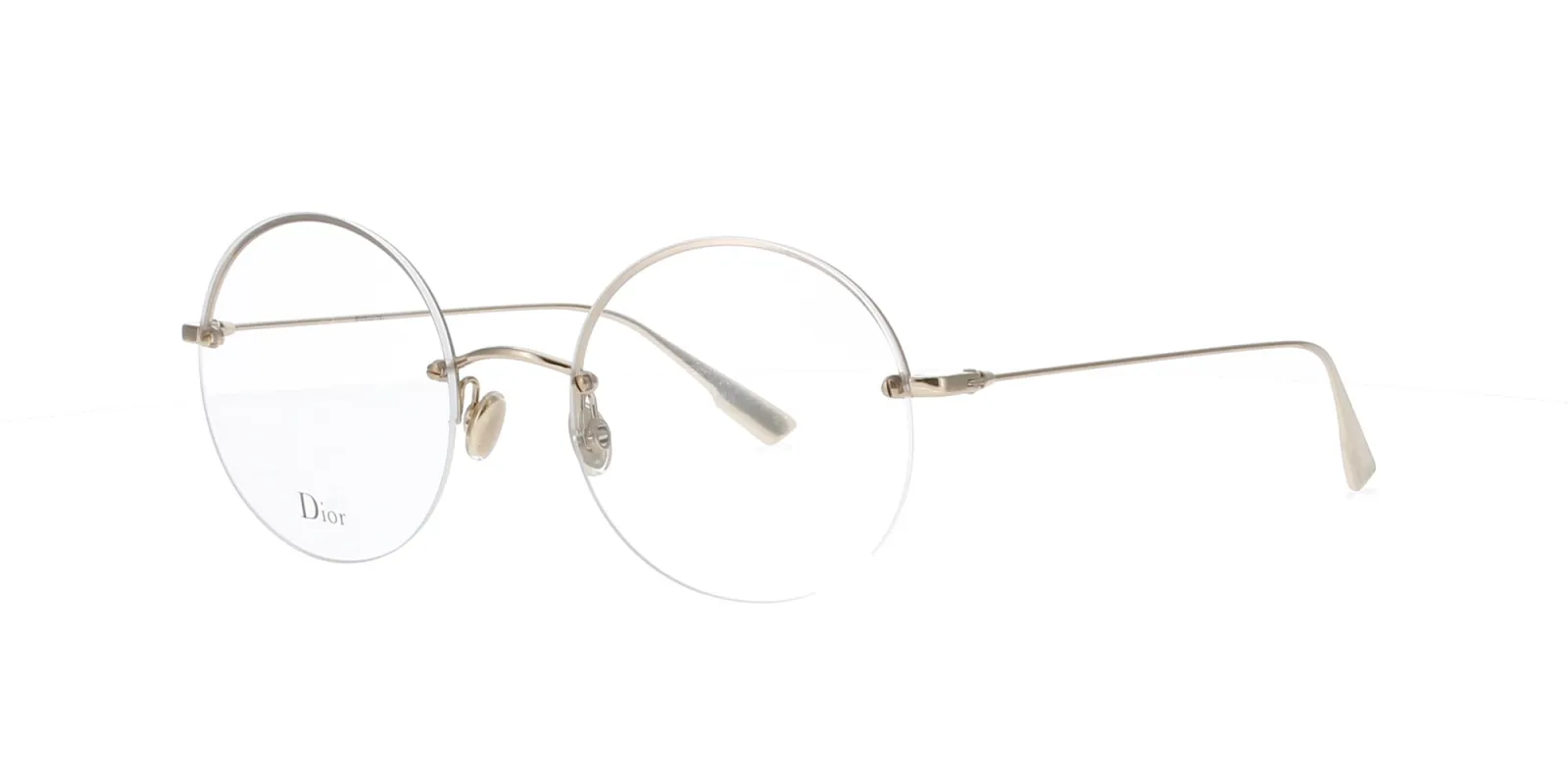 Gold Round Half Rim Dior Stellaire 012 sold by Fashion Eyewear