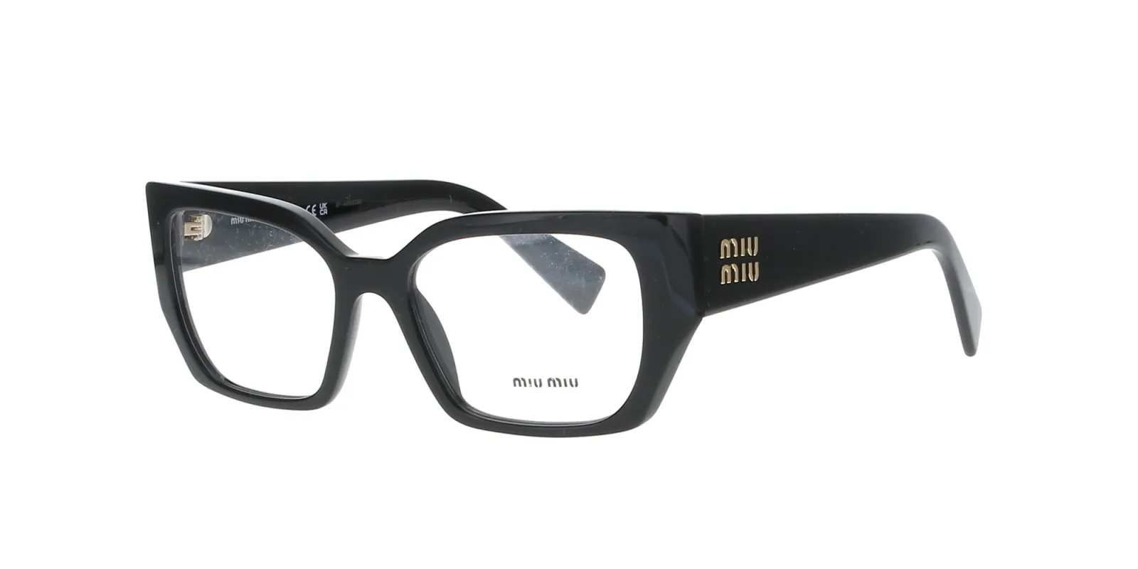 Polished Black Square Miu Miu Frame sold by Fashion Eyewear