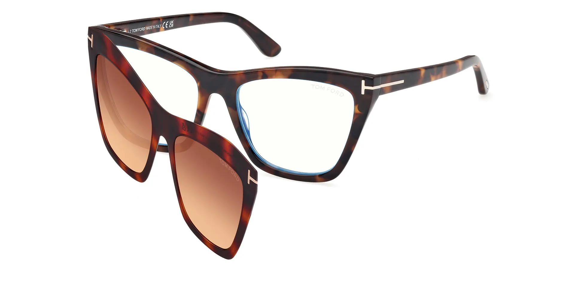 Tom Ford TF5971-B Blue Light With Clip-on sold by Fashion Eyewear product image thumbnail 4