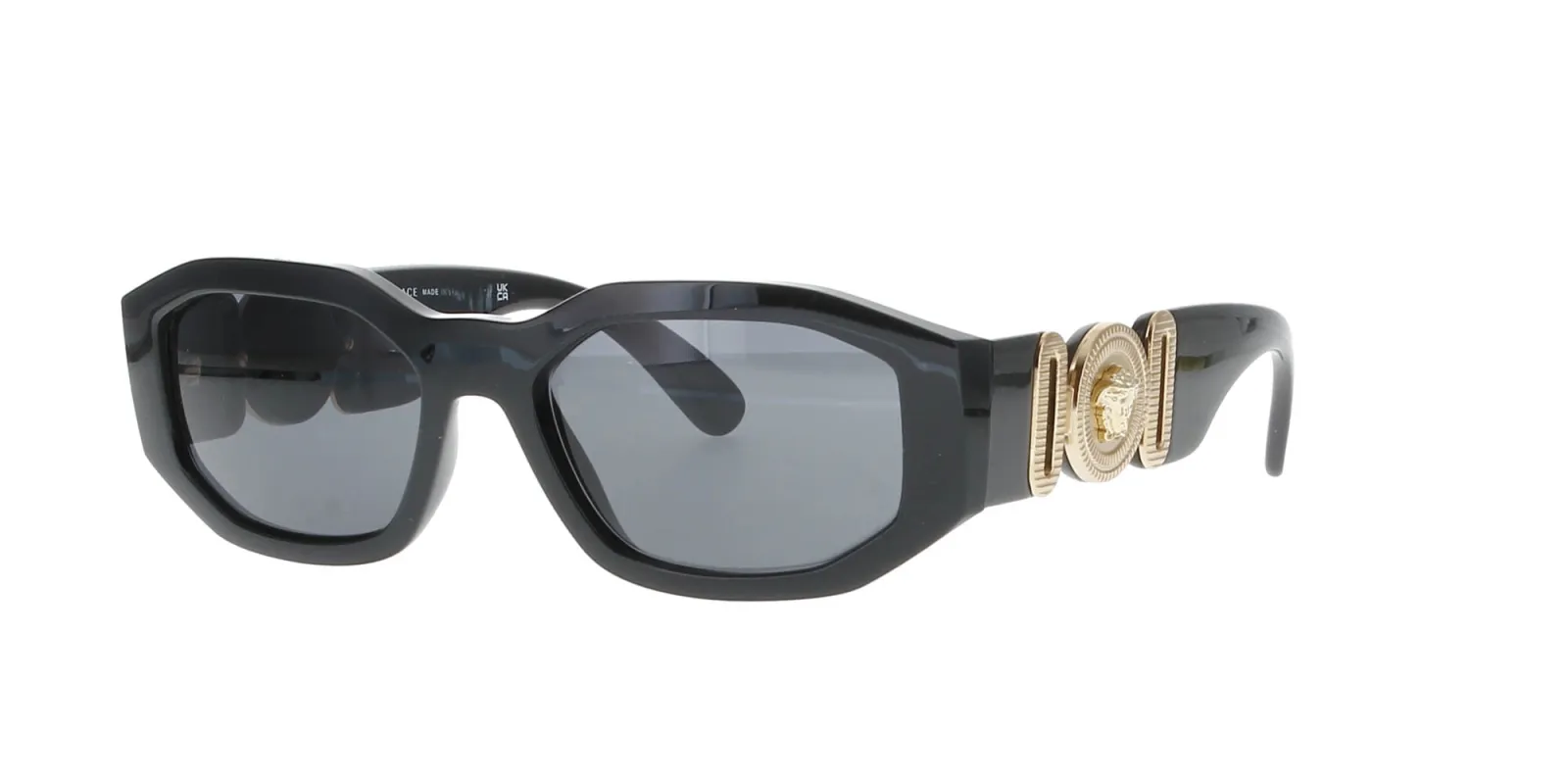 VERSACE Shiny Black Medusa Sunglasses sold by Fashion Eyewear