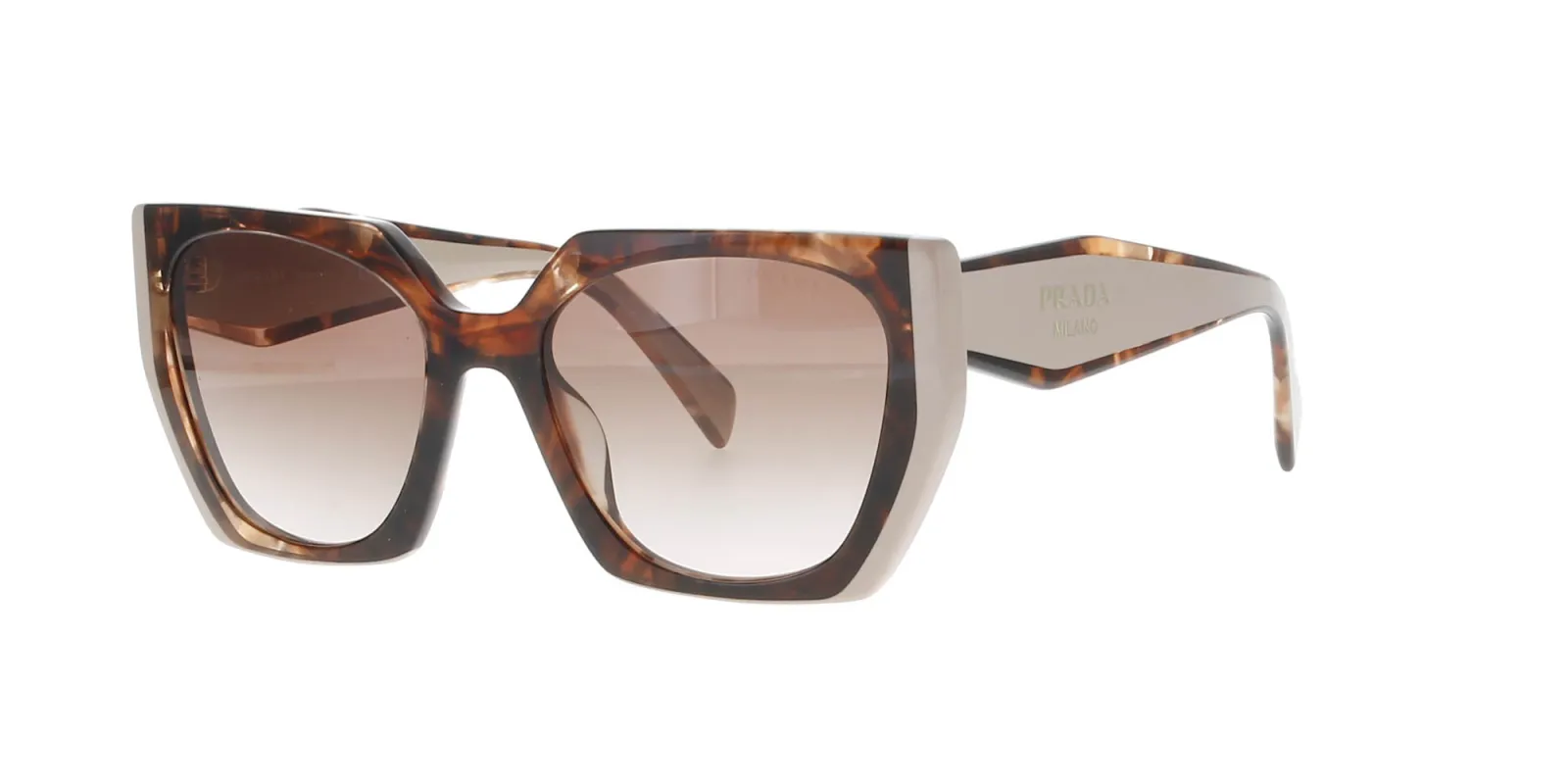 Prada Caramel and Powder Sunglasses sold by Fashion Eyewear