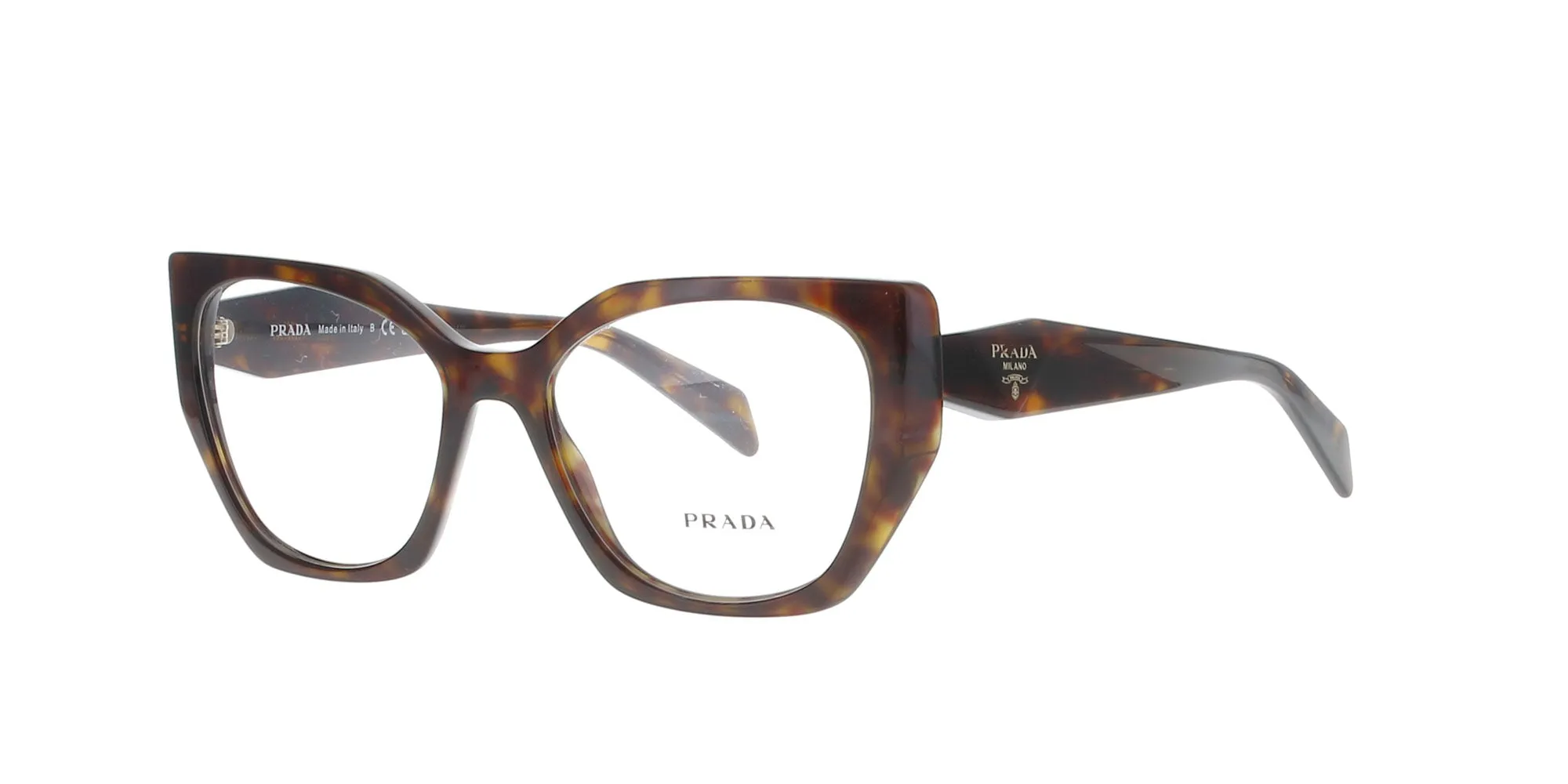 Prada Angular Havana Frame sold by Fashion Eyewear