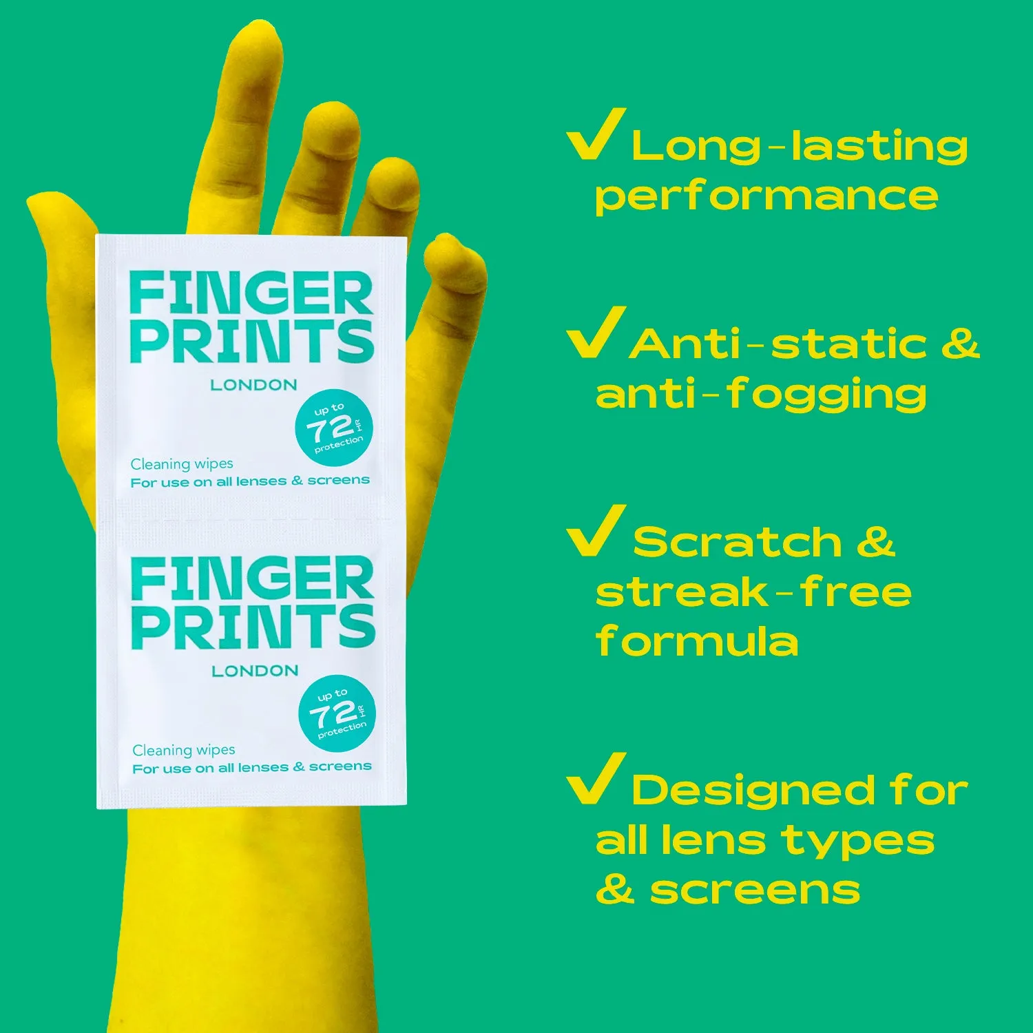 FINGERPRINTS Lens and Screen Cleaning Wipes sold by Fashion Eyewear product image thumbnail 4