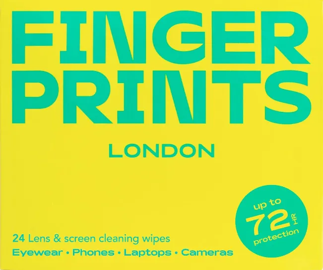 FINGERPRINTS Lens and Screen Cleaning Wipes sold by Fashion Eyewear