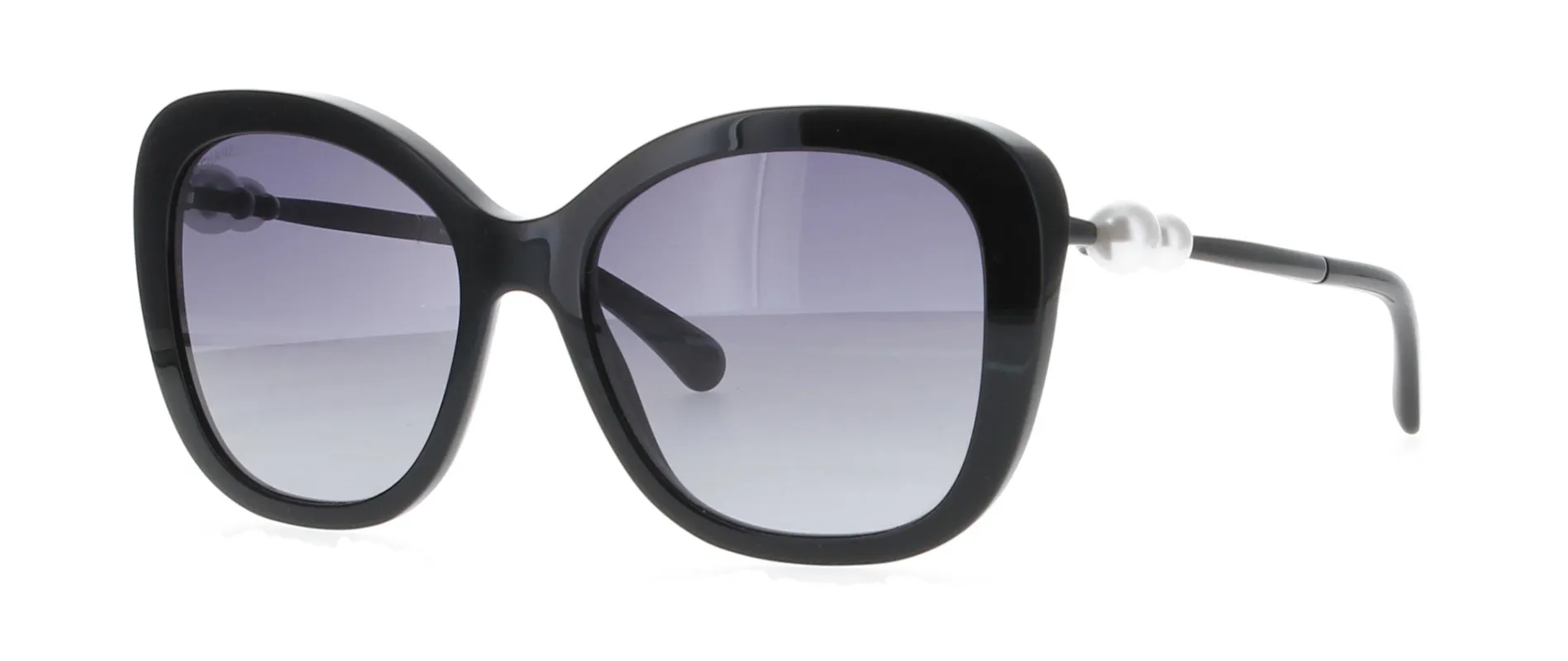CHANEL Black with Pearl Sunglasses sold by Fashion Eyewear
