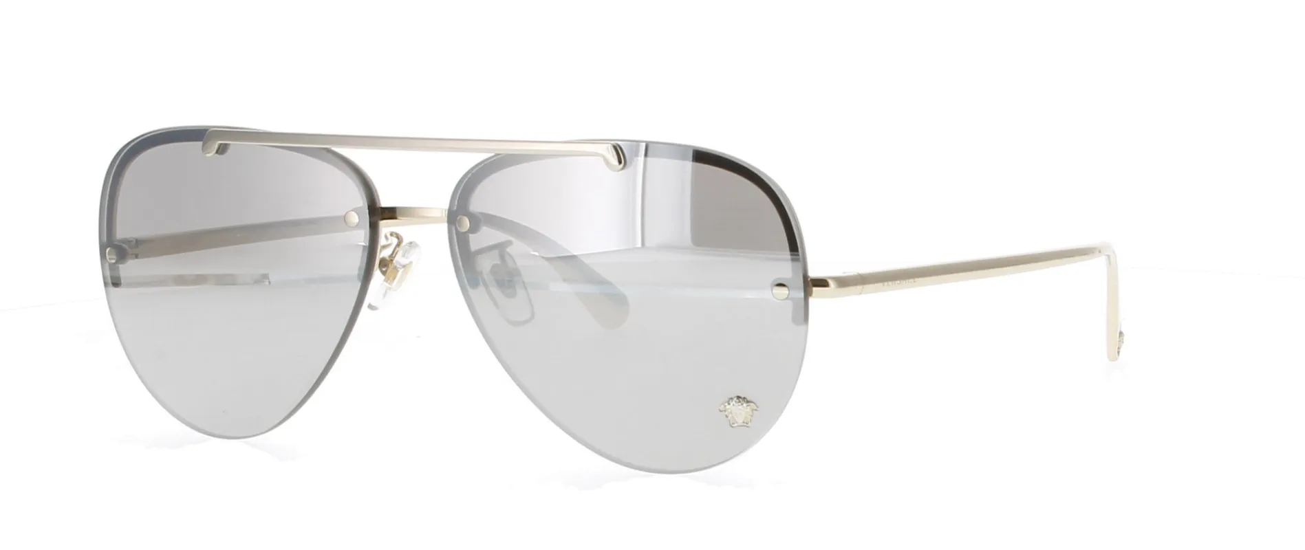VERSACE Pale Gold Mirrored Sunglasses sold by Fashion Eyewear